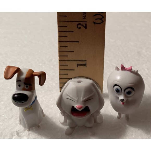 Secret Life Of Pets Blind Bag Series Gidget Max Snowball Lot of 3 Mini Figures - Picture 2 of 16